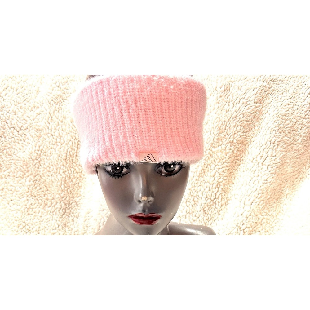 Adidas Women's Lifestyle Fuzzy Headband Pink/Grey One Size (YB)
